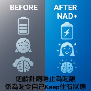 NAD+ 逆齡針劑效果對比｜Drip Hydration HK 靜脈注射療程