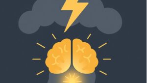 都市女性腦霧與專注力下降示意圖｜NAD+ 靜脈注射有助改善精神狀態